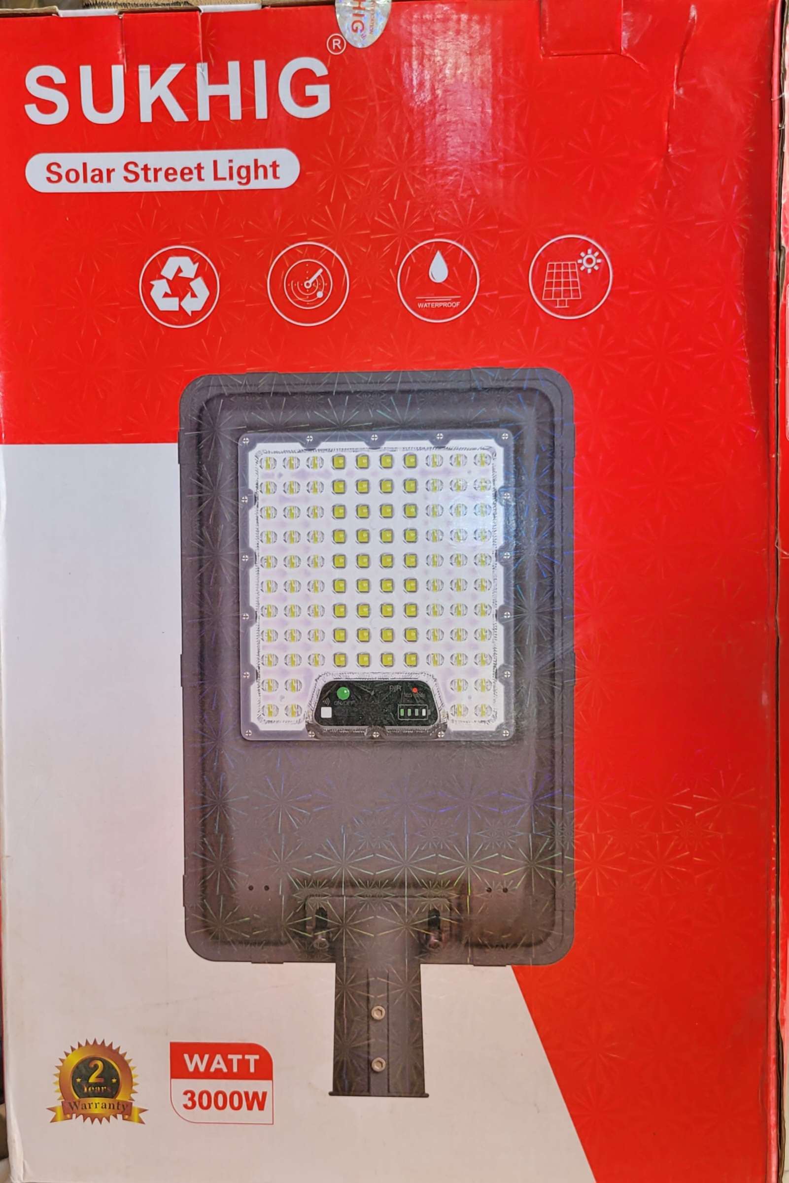 SUKHIG 3000WATTS SOLAR FLOOD LIGHT